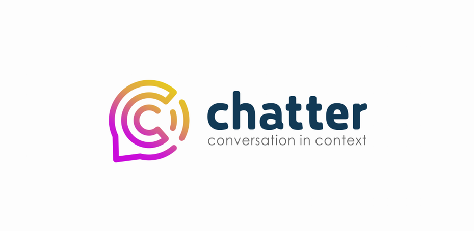 round  logo  of a letter “c” within a speech bubble