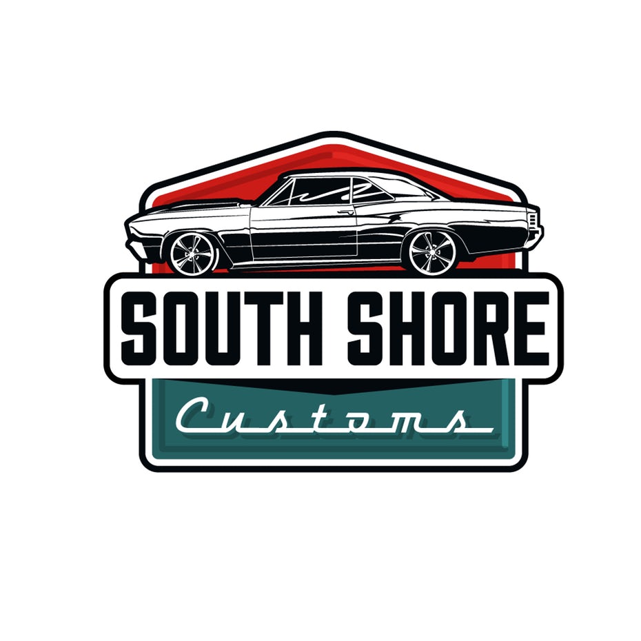 simple classic vintage car  logo 