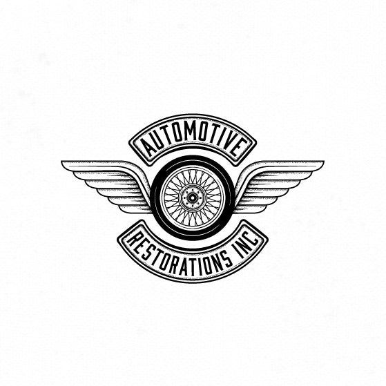 classic monochrome car  logo  design