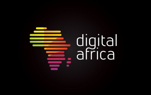 colorful africa shape  logo 