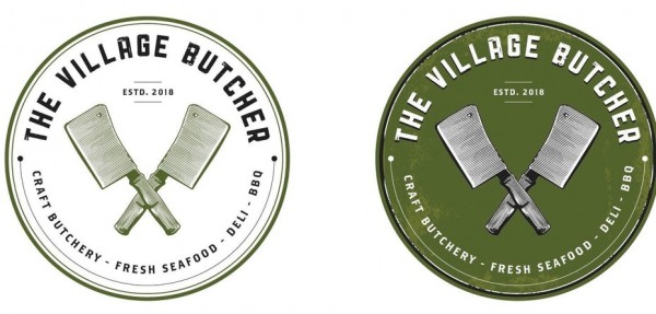 The Village Butcher  logo s