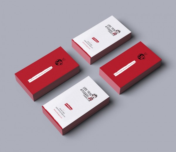 fun colorful business card