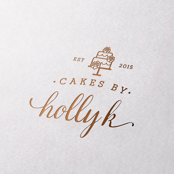 Calligraphic wedding  logo 