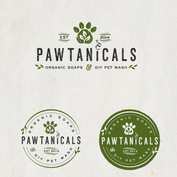 Pawtanicals  logo  design