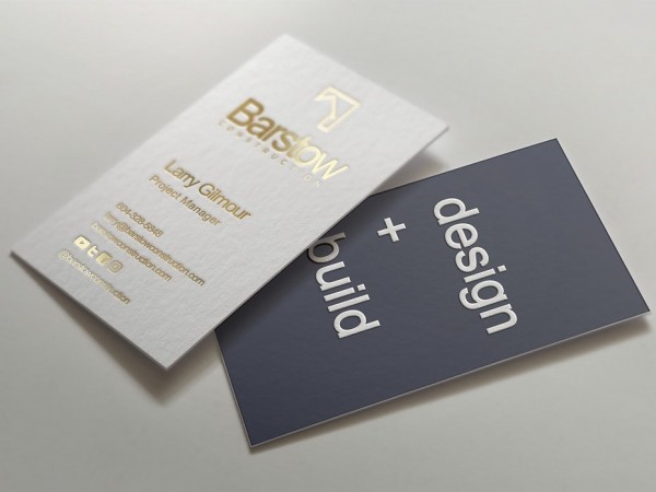 Barstow Construction business card