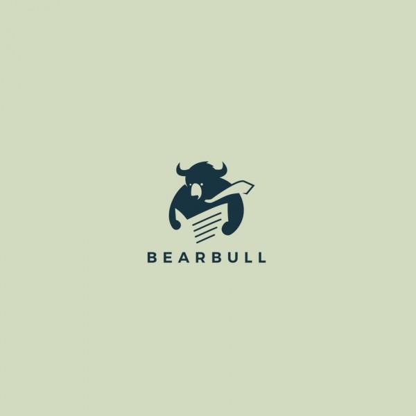  logo  with bear illustration