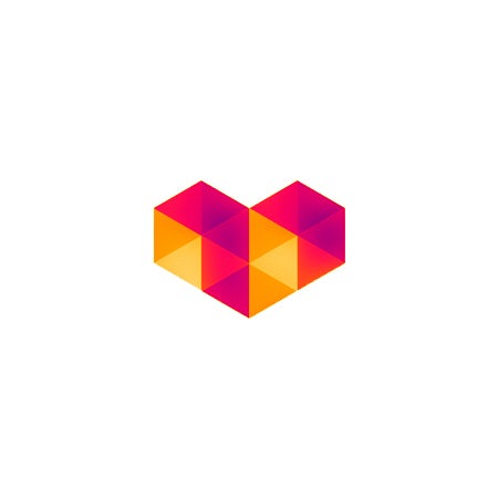 Digital love  logo  symbol