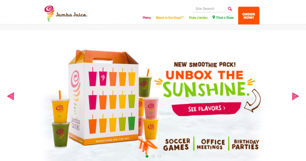 Jamba Juice website