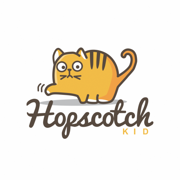 cute kitten  logo 