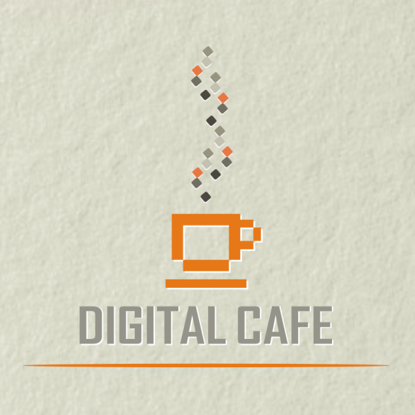 old school pixelated coffee  logo  design