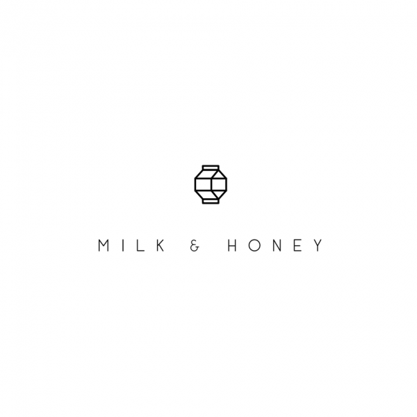 Simple geometric cafe  logo  design