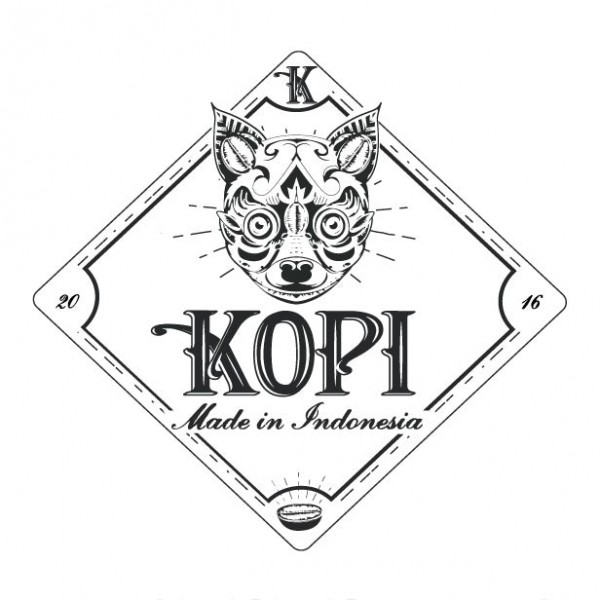 Kopi vintage  logo  design