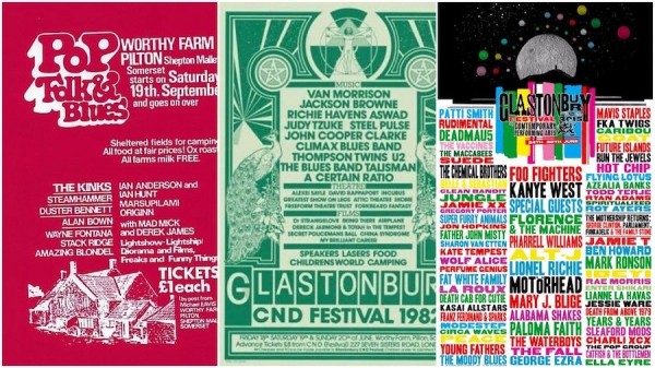 Glastonbury Festival posters