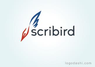 scribird標(biāo)志標(biāo)志logo設(shè)計(jì)，品牌vi設(shè)計(jì)