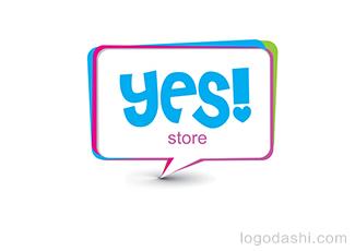 yes商店logo標(biāo)志logo設(shè)計(jì)，品牌vi設(shè)計(jì)