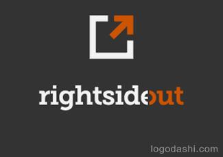 Rightsideout標志標志logo設(shè)計，品牌vi設(shè)計