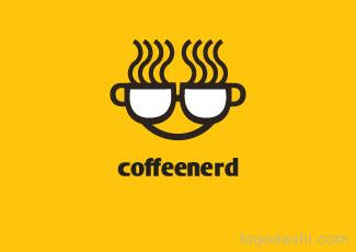 Coffeenerd咖啡標志圖標志logo設計，品牌vi設計