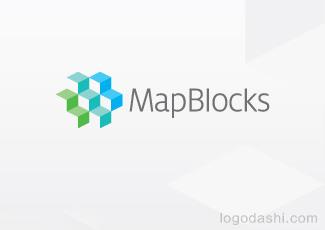 MapBlocks商標(biāo)標(biāo)志logo設(shè)計，品牌vi設(shè)計