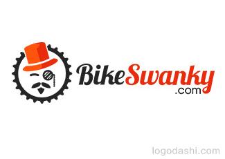 BikeSwanky網(wǎng)站標(biāo)志標(biāo)志logo設(shè)計，品牌vi設(shè)計