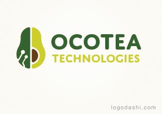 Ocotea高科技標志logo設(shè)計，品牌vi設(shè)計