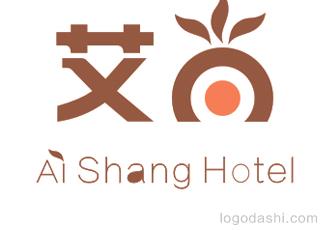 艾尚旅館標(biāo)志logo設(shè)計(jì)，品牌vi設(shè)計(jì)