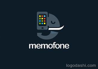 memofone標志logo設(shè)計，品牌vi設(shè)計