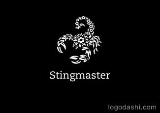 Stingmaster紋身商店商標素材標志logo設(shè)計，品牌vi設(shè)計