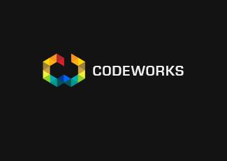 CODEWORKS標(biāo)志logo設(shè)計(jì)，品牌vi設(shè)計(jì)