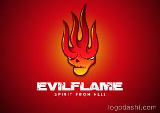 EvilFlame標志logo設(shè)計，品牌vi設(shè)計