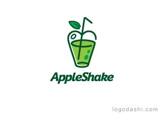 AppleShake標(biāo)志標(biāo)志logo設(shè)計(jì)，品牌vi設(shè)計(jì)