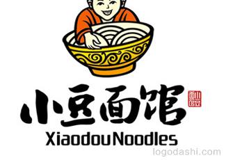 小豆面館logo欣賞標(biāo)志logo設(shè)計(jì)，品牌vi設(shè)計(jì)