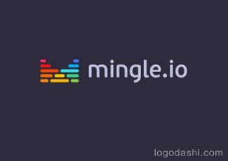 Mingle標志logo設計，品牌vi設計