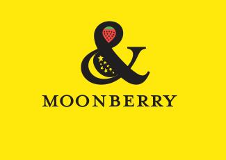 Moonberry酒吧標(biāo)志標(biāo)志logo設(shè)計(jì)，品牌vi設(shè)計(jì)