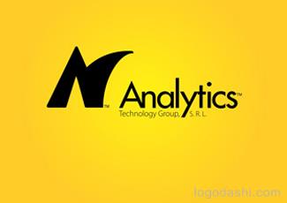 Analytics標志logo設計，品牌vi設計