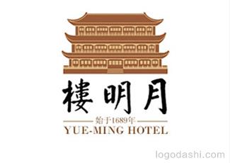 月明樓標(biāo)志logo設(shè)計(jì)，品牌vi設(shè)計(jì)