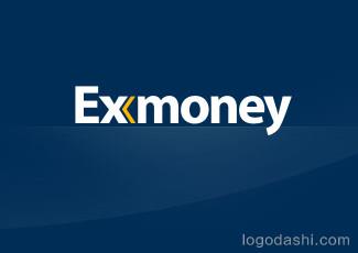 Exmoney標志logo設(shè)計，品牌vi設(shè)計