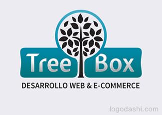 TreeBox標識標志logo設(shè)計，品牌vi設(shè)計