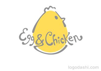 Egg&Chicken廚具logo標志logo設(shè)計，品牌vi設(shè)計