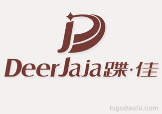 DeerJaia蝶佳字體標志標志logo設計，品牌vi設計