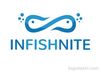 Infishnite標志logo設計，品牌vi設計