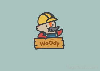 Woody標(biāo)志標(biāo)志logo設(shè)計，品牌vi設(shè)計