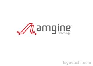 Amgine科技標志logo設計，品牌vi設計