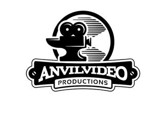 Anvilvideo電影制片廠標(biāo)志logo設(shè)計(jì)，品牌vi設(shè)計(jì)