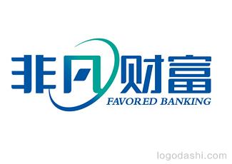 非凡財富字體標志標志logo設計，品牌vi設計