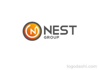 NEST集團標志logo設(shè)計，品牌vi設(shè)計