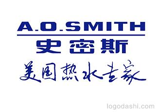 A.O.史密斯熱水器logo標志logo設(shè)計，品牌vi設(shè)計