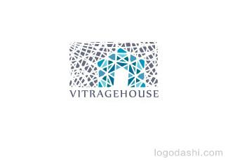 vitragehouse標(biāo)志標(biāo)志logo設(shè)計(jì)，品牌vi設(shè)計(jì)