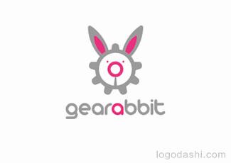 GeaRabbit標志標志logo設(shè)計，品牌vi設(shè)計