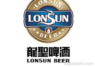 龍圣啤酒標志logo設計，品牌vi設計