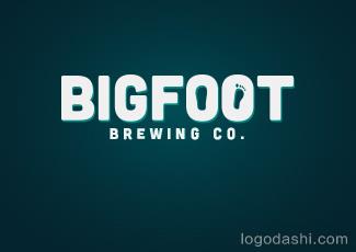 BIGFOOT釀酒廠標志logo設(shè)計，品牌vi設(shè)計